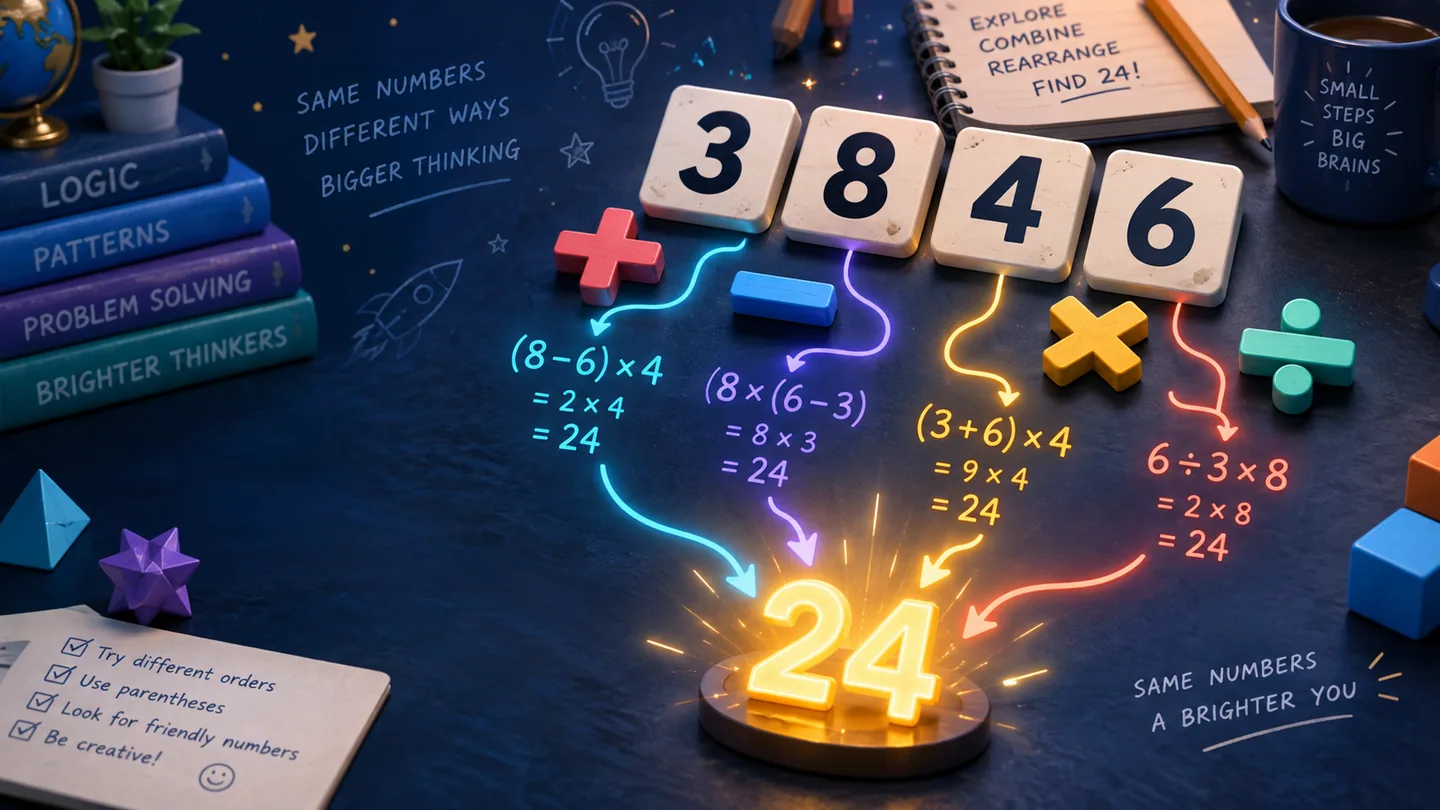 24点完整攻略:算式分组与四则运算策略